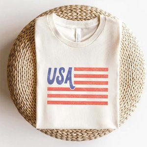 USA Flag Graphic Tee